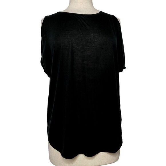 Rag & Bone Black Jean Split Sleeve Pullover Top - Picture 1 of 6